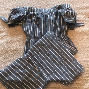 Off the shoulder jumpsuit